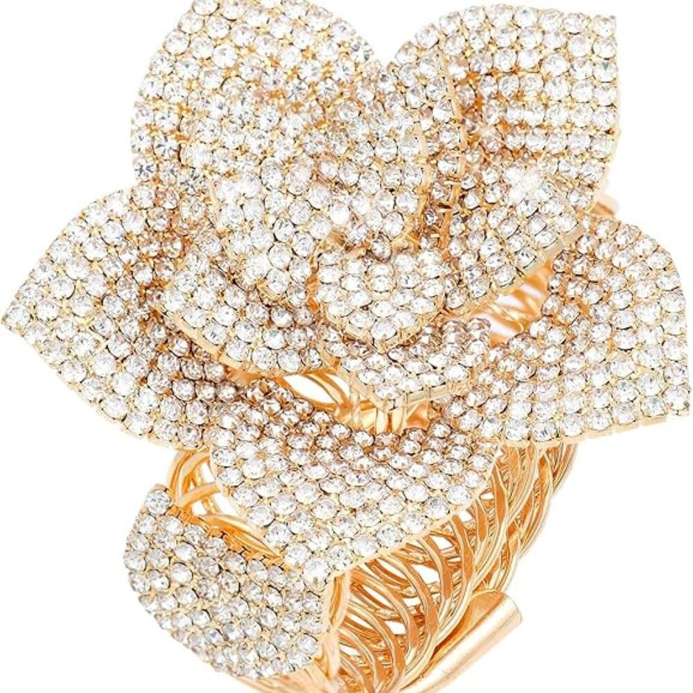 Rhinestone Crystal Flower Bracelet